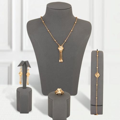 طقم بديل الذهب زهرة الأنوثة