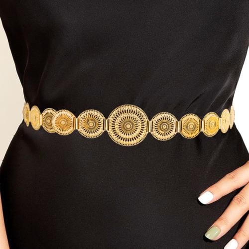 حزام بديل الذهب دوائر الشمس