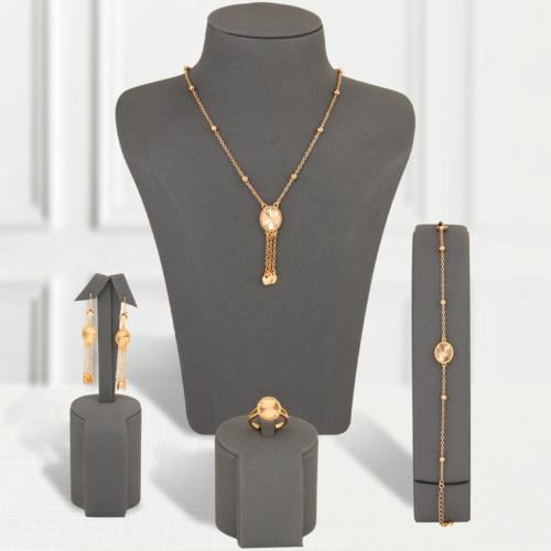 طقم بديل الذهب أشعة الأناقة