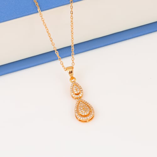 طقم دمعة الألماس بديل الذهب