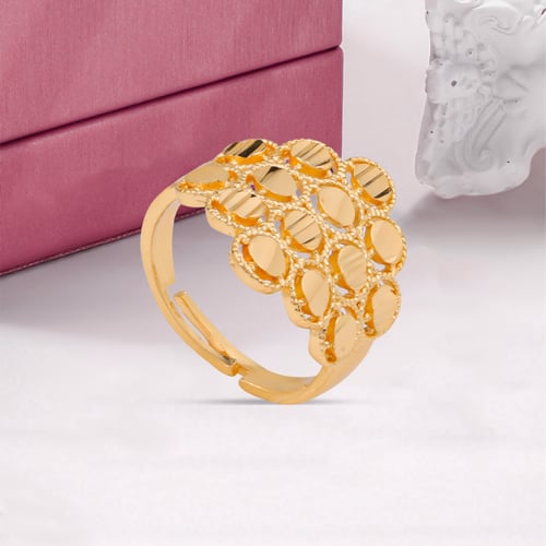خاتم بديل الذهب تصميم الدوائر المتداخلة