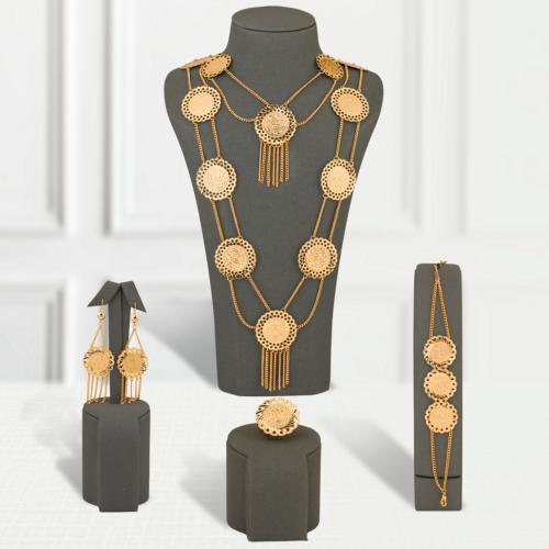 طقم بديل الذهب جنيهات ملكي خطين