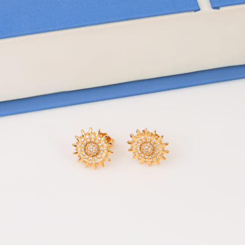 طقم زهرة الشمس ذهبي ناعم