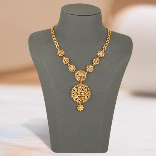 طقم بديل الذهب زهور الذهب المتناغمة