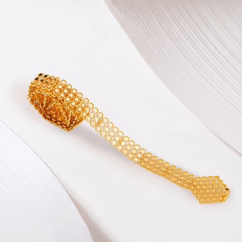 حزام بديل الذهب بيضاوي