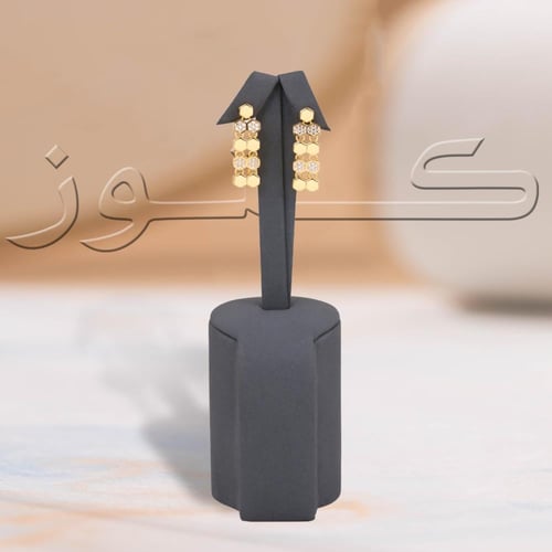 طقم شومية زركون ملكي بديل الذهب