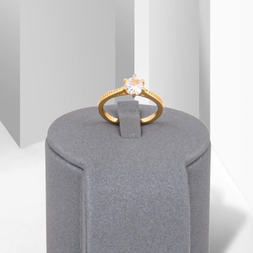 خاتم بديل الذهب بحجر زركون