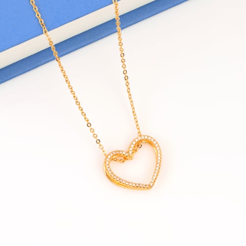 طقم قلب التميز المميز بديل الذهب