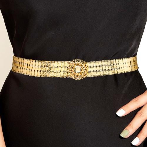 حزام بديل الذهب جنيهات الورد