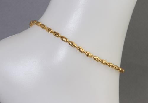 خلخال بديل الذهب بيضاوي كلاسيك