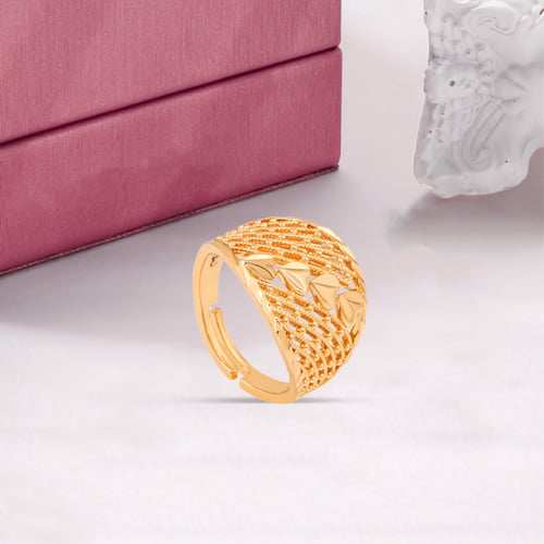 خاتم بديل الذهب قلوب الذهب