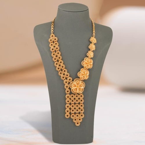 طقم بديل الذهب زهور الفخامة