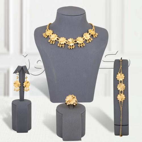 طقم خناق زهره الاحقوان بديل الذهب