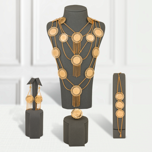 طقم بديل الذهب جنيهات ملكي 3 خط