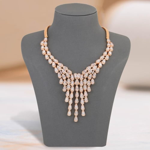 طقم بديل الذهب شلال الذهب البراق