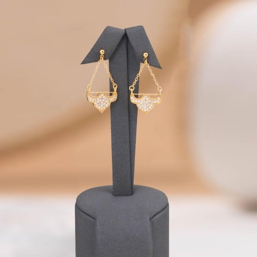 طقم زركون بديل الذهب القبة