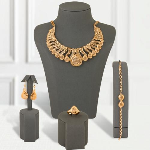 طقم بديل الذهب لؤلؤة الصحراء