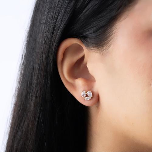 51| اقراط سكرة متكونة من ثلاث احجار