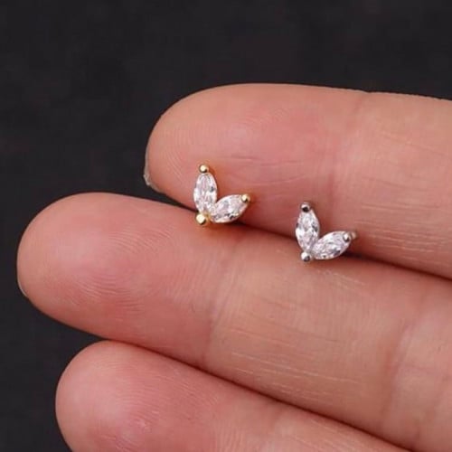 18| أقراط بحجرين الماركيز