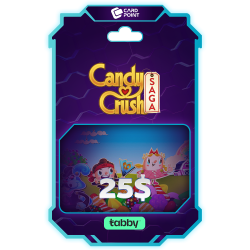 كاندي كراش بطاقة 25$ المتجر الأمريكي