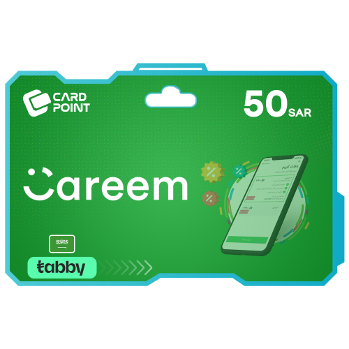 بطاقة شحن كريم 50 ريال للعملاء