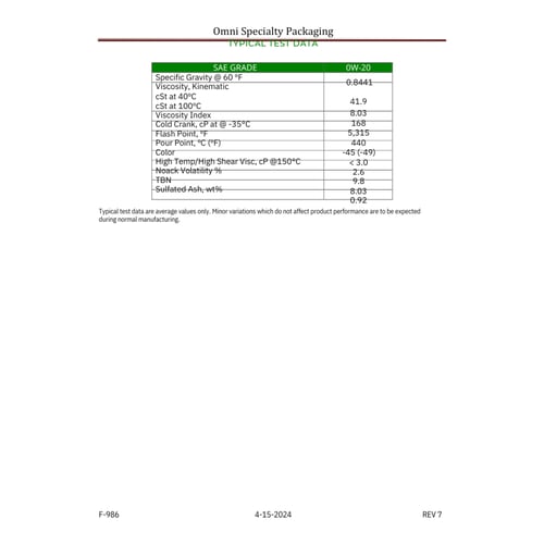 زيت محرك XTRA REV 5W30 - DEXOS1 تخليقي بالكامل API...