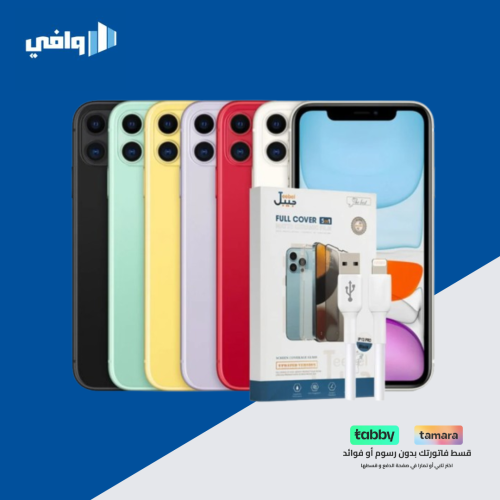 ابل - ايفون 11 مستخدم مضمون 128 جيجا ( مفحوص مضمون...