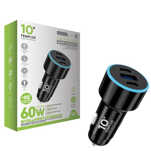 شاحن سيارة 60 واط من تن بلس