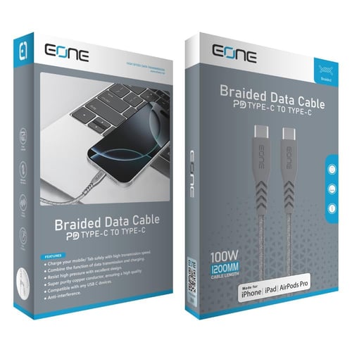 سلك نايلون للشحن ونقل البيانات بموصلات A-USB الي C...