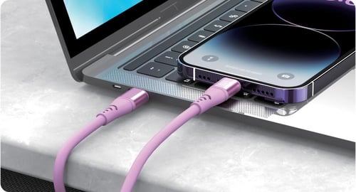 سلك شاحن سيليكون تايب سي إلى لايتنينق من تن بلس