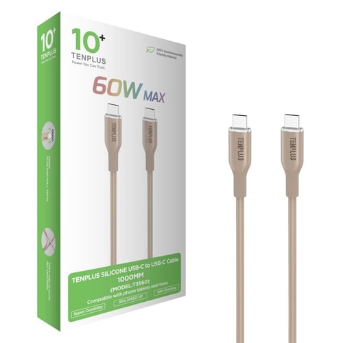 سلك شاحن تايب سي الي تايب سي من تن بلس