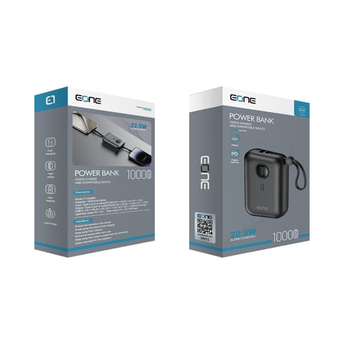 باور بنك مزود بشاشة رقمية بقوة 22.5 واط من EONE