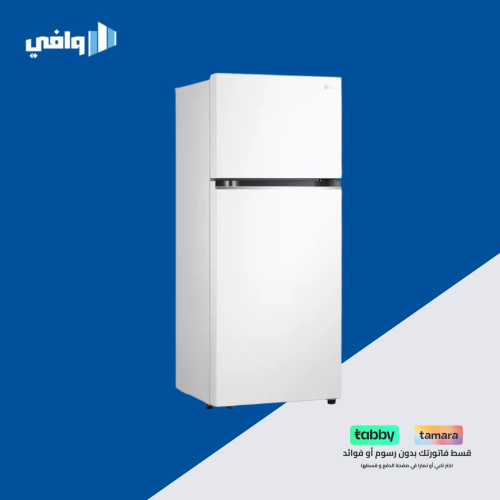ثلاجة LG بابين 13.3 قدم ابيض LT14CBBWIV