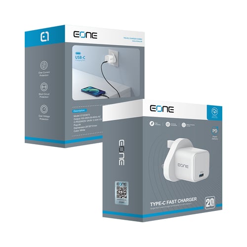 شاحن جداري بتقنية PD وبقوة 20 واط من EONE