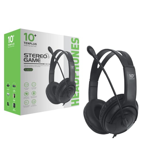 سماعة العاب سلكية مع مايكروفون من TEN PLUS