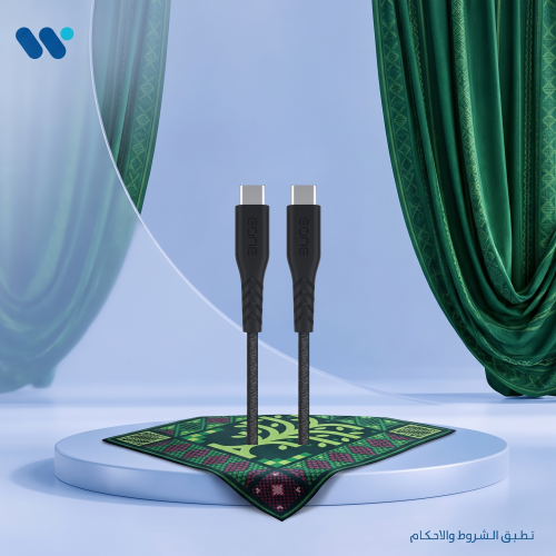 كيبل EONE بقوة 100 واط – USB-C إلى USB-C بطول 1.2...
