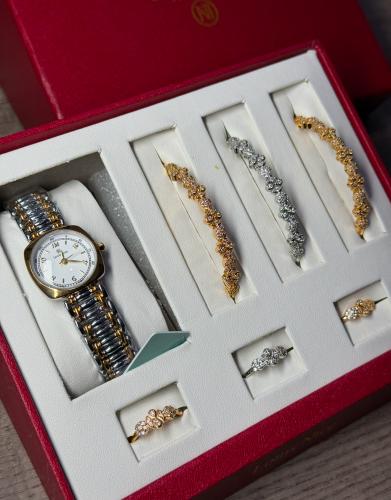 طقم ساعة نسائي فاخر ماركة Louis Nice