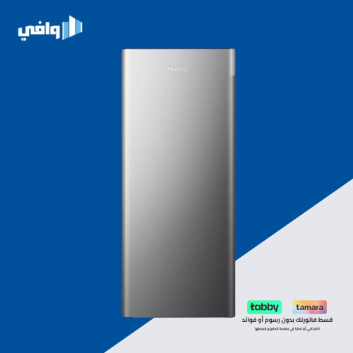 ثلاجة هايسنس باب واحد 6.3 قدم سلفر RL23D2NP