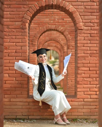 وشاح وقبعة تخرج