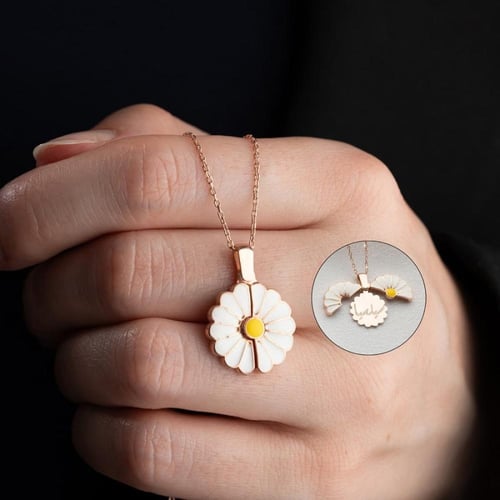 سلسال روز بالاسم مطلي ذهب