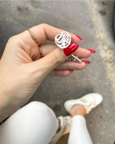 كبك بالاسم فخامه بطلاء الفضة