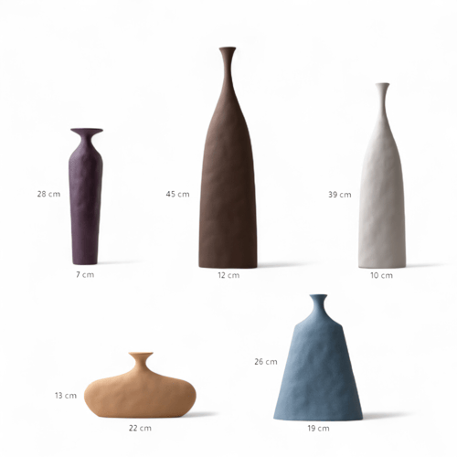 مجموعة ديكور بسطح مموج ملونة