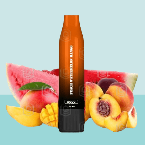 بود سحبة اكسترا 6000 موشة بنكهة مكس بطيخ خوخ ومانج...