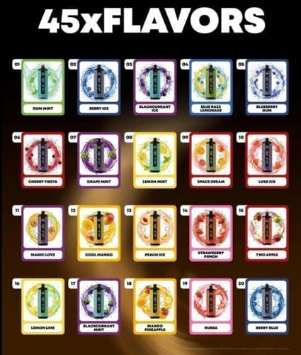 شيشة الفاخر كراون بار ميجا مكس 40000 سحبة معسل تفا...