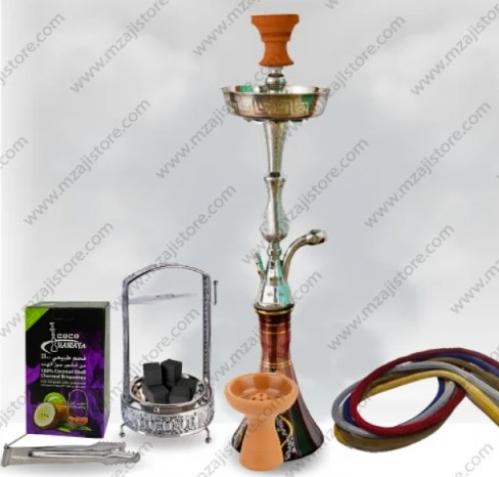 شيشه تونسيه أصلية ستانلس وزجاج كرستال مع جميع اغرض...