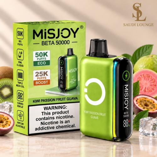 سحبة ميس جوي بيتا 50000 كيوي باشن فروت جوافة MISJO...