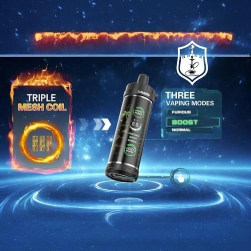 سحبة مزاج قراند عنب راسبيري 22000 سحبة MAZAJ GRAND...