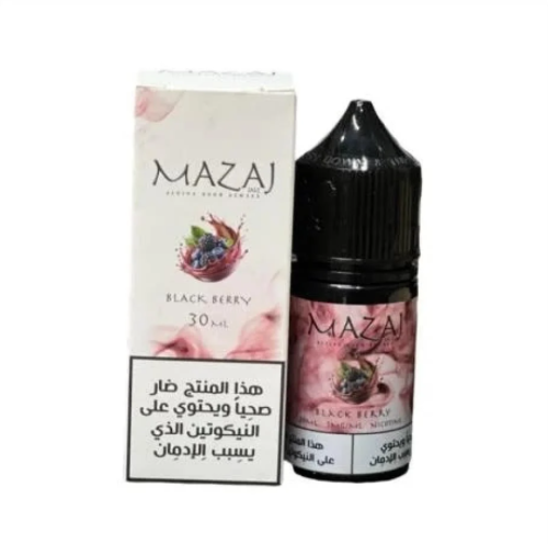 نكهة سحبة مزاج توت اسود سولت نيكوتين 30مل-MAZAJ BL...