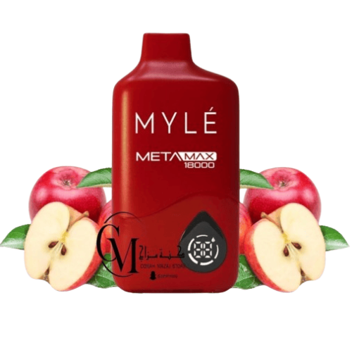 سحبة مايلي ميتا ماكس 18000 سحبة تفاح احمر Myle Met...