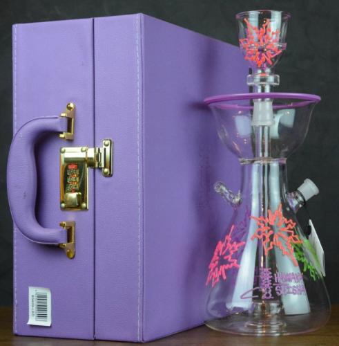 شيشة قزاز منقوش مع انارة BS.609